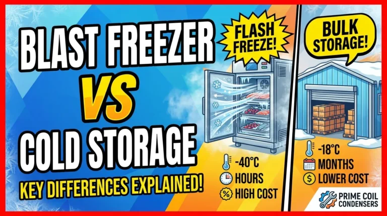 blast freezer vs cold storage