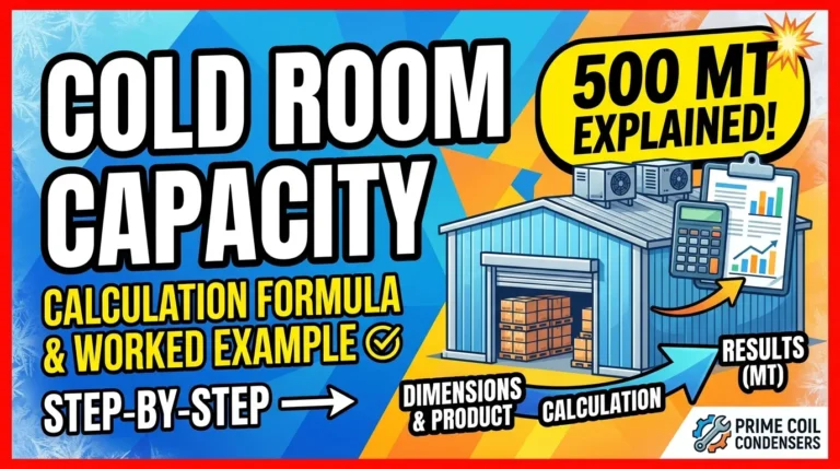 cold room capacity calculation